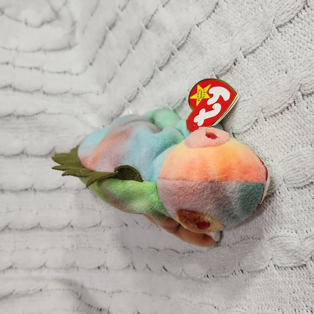 Vintage Ty Beanie Baby Original "Iggy" The Iguana 1997 P.V.C Pellets